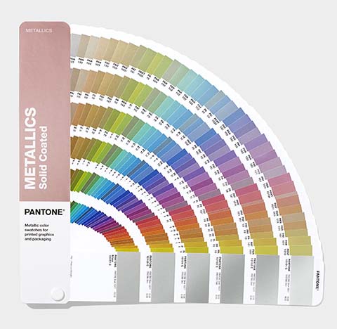 Pantone Metallics Guide with 655 Metallic colours for print and packaging